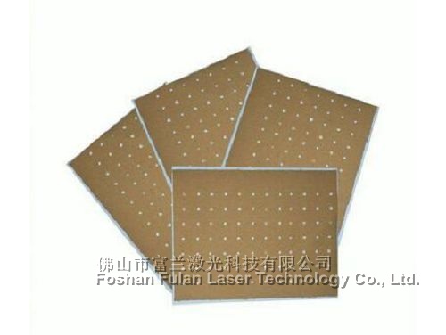 Plaster paste laser punch cutting