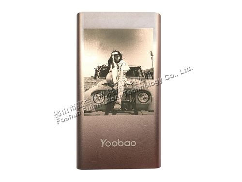 Anode Alumina Power Bank Laser marking photos