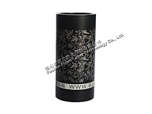 Cylindrical aluminum products laser carving