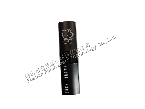 Lipstick outer shell laser lettering