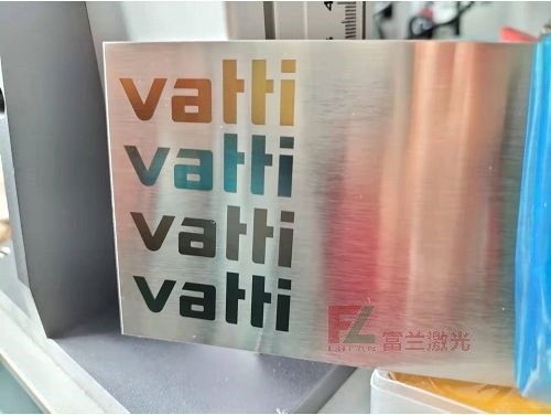 Stainless steel laser engraving